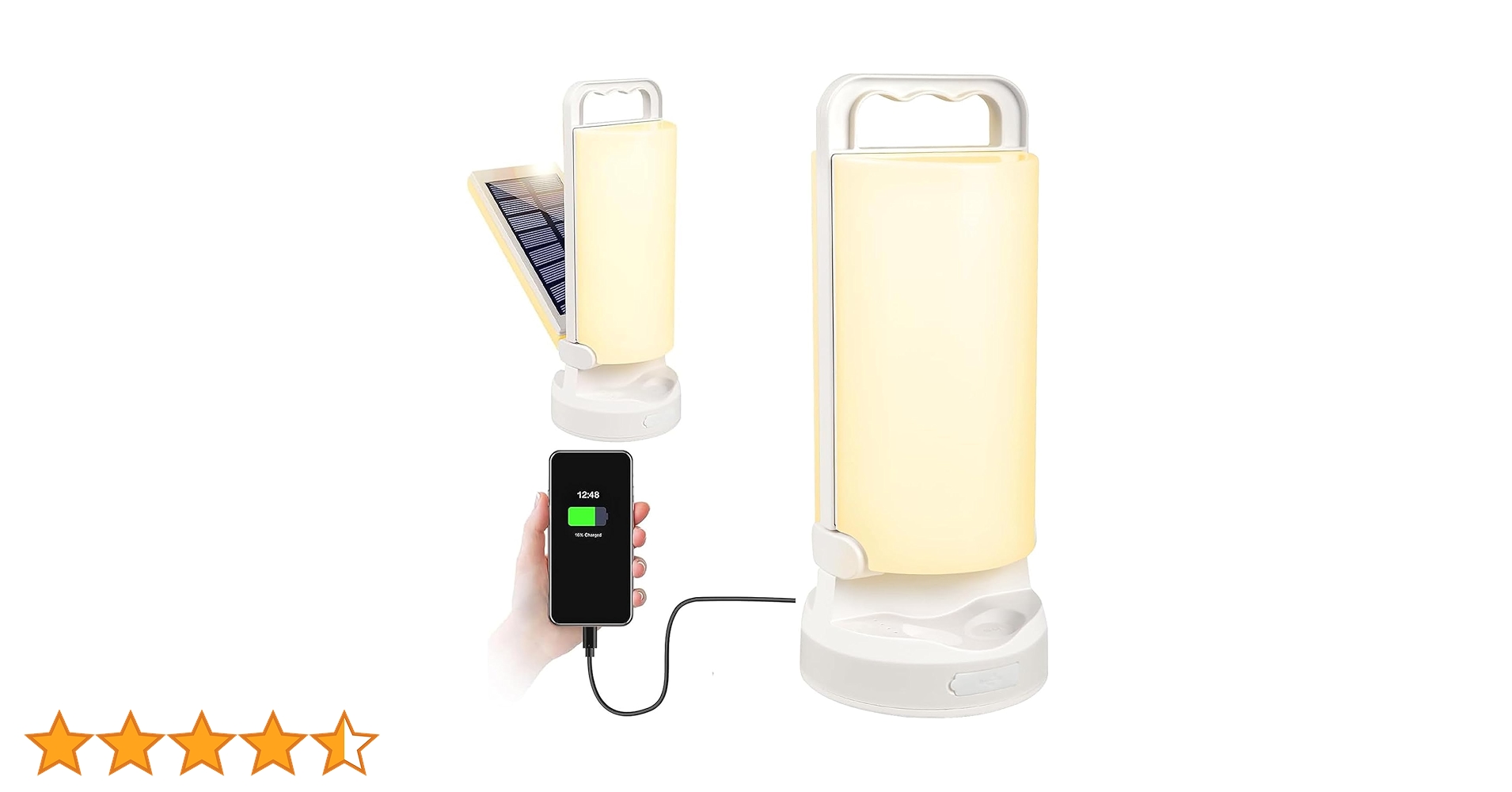 Amazon.co.jp: Munyday ソーラーランタン 太陽光充電＆USB充電
